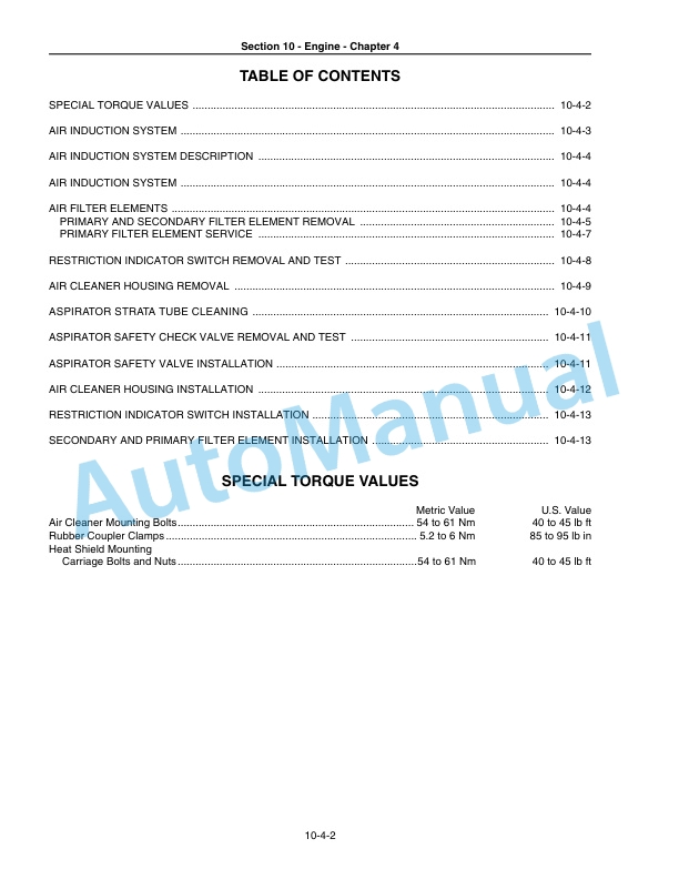 New Holland TJ280, TJ330, TJ380, TJ430, TJ480, TJ530 Tractor Repair Manual 87525642-3