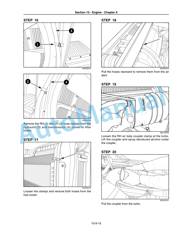 New Holland TJ280, TJ330, TJ380, TJ430, TJ480, TJ530 Tractor Repair Manual 87525642-5