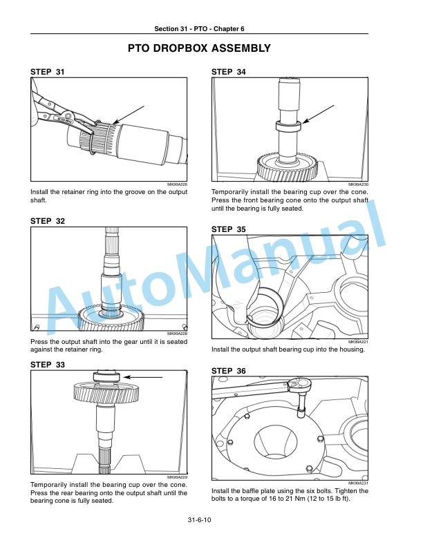 New Holland TJ280, TJ330, TJ380, TJ430, TJ480, TJ530 Tractor Repair Manual 87525644-4