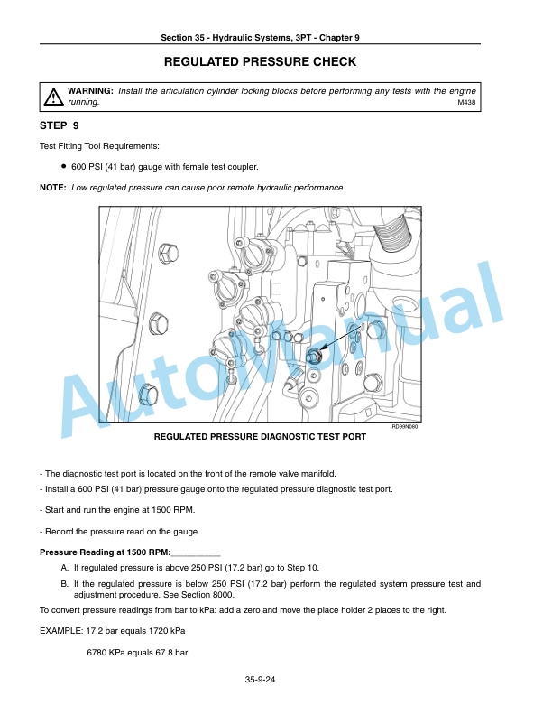 New Holland TJ280, TJ330, TJ380, TJ430, TJ480, TJ530 Tractor Repair Manual 87618159-4