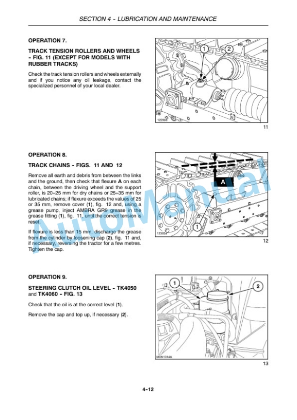 New Holland TK4020, TK4030, TK4040, TK4050, TK4060 Tractor Operation and Maintenance Manual 84317803-4
