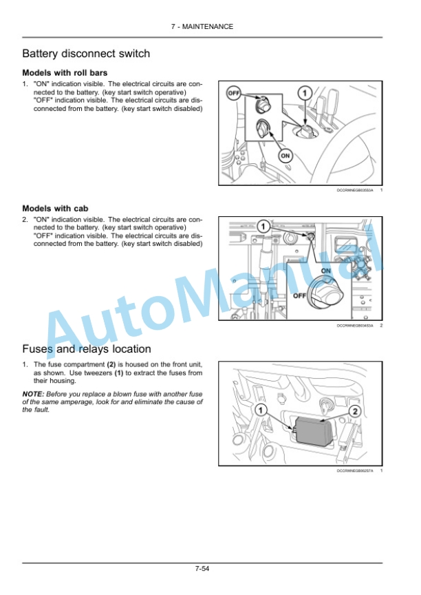 New Holland TK4020V, TK4030V, TK4020F, TK4030F, TK4040M, TK4050M, TK4030, TK4040, TK4050, TK4060 Tractor Operation and Maintenance Manual 48077221-5