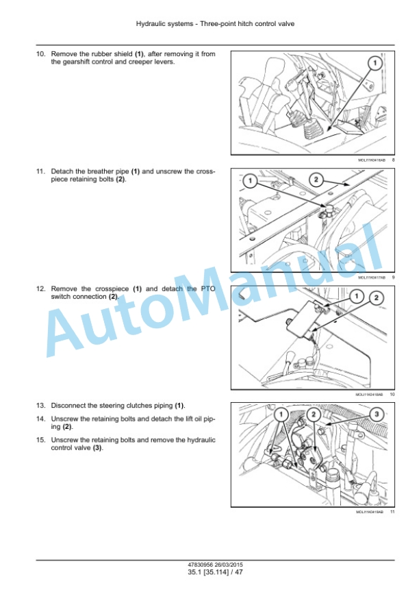 Alternative view of New Holland TK4030V, TK4050, TK4050M, TK4060 Tractor Service Manual 47869949