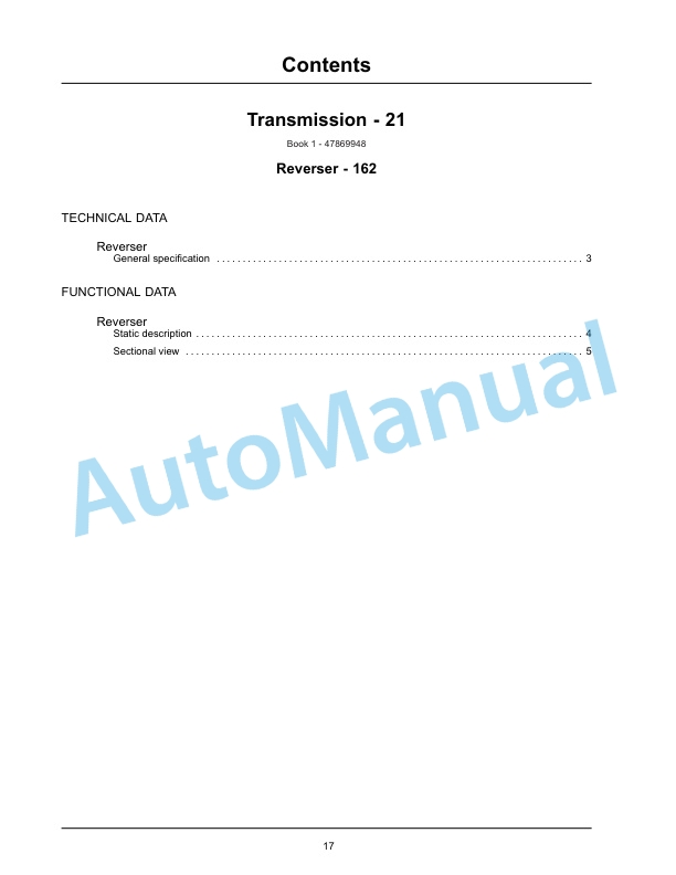 New Holland TK4030V, TK4050, TK4050M, TK4060 Tractor Service Manual 47869951-3