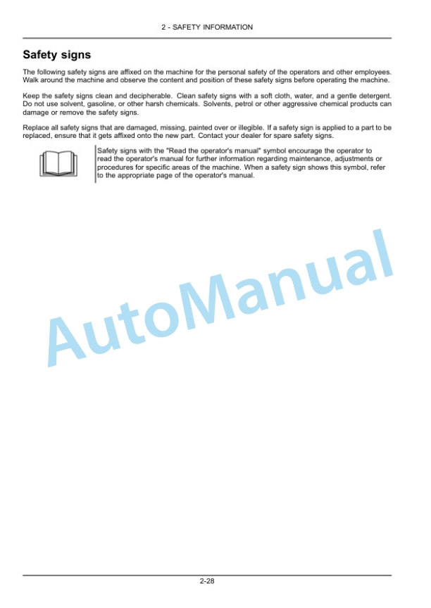 Alternative view of New Holland TK4.80F - TK4.110M Tractor Operation and Maintenance Manual 51634525