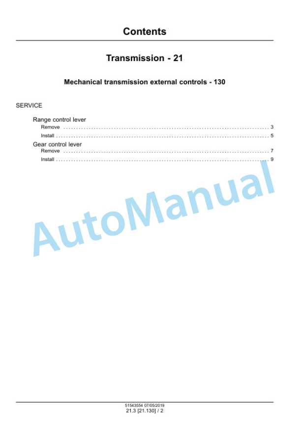 Alternative view of New Holland TK4.90, TK4.90M, TK4.100, TK4.100M, TK4.110, TK4.110M Tractor Service Manual 51543554
