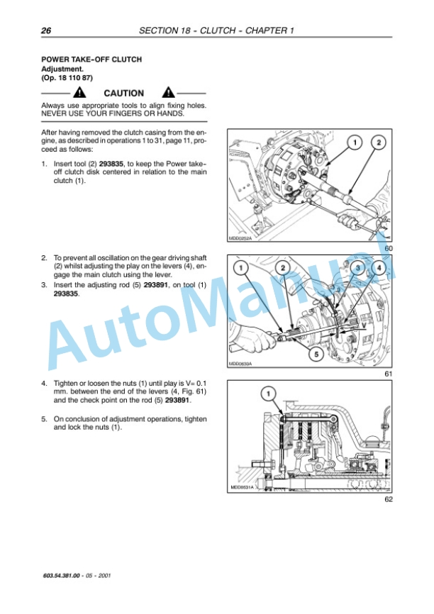 Alternative view of New Holland TK65, TK75, TK76, TK85, TK95 Tractor Service Manual 6035438100