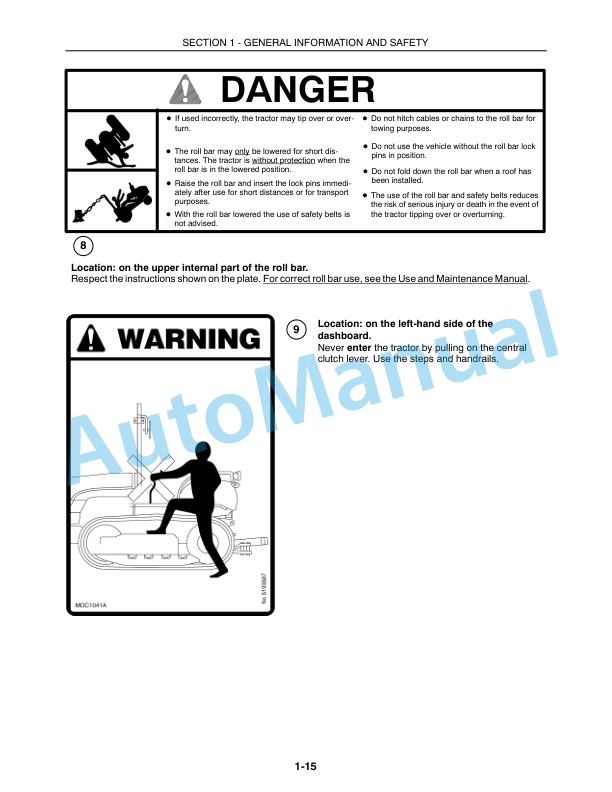Alternative view of New Holland TK75VA, TK80A, TK80MA, TK90A, TK90MA, TK100A Tractor Operation and Maintenance Manual 87545315