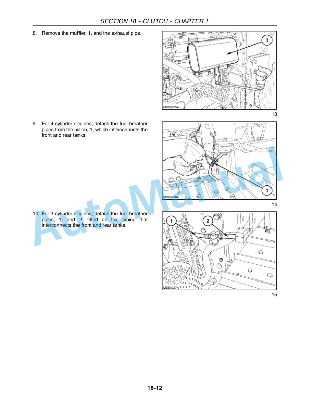New Holland TK75VA, TK80A, TK80MA, TK90A, TK90MA, TK100A Tractor Repair Manual 87582125-5