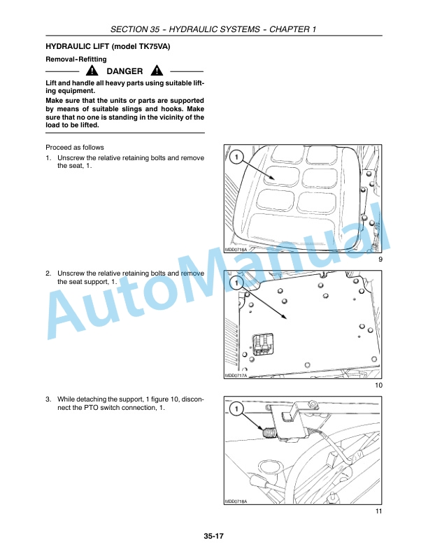 New Holland TK75VA, TK80A, TK80MA, TK90A, TK90MA, TK100A Tractor Repair Manual 87582126-4