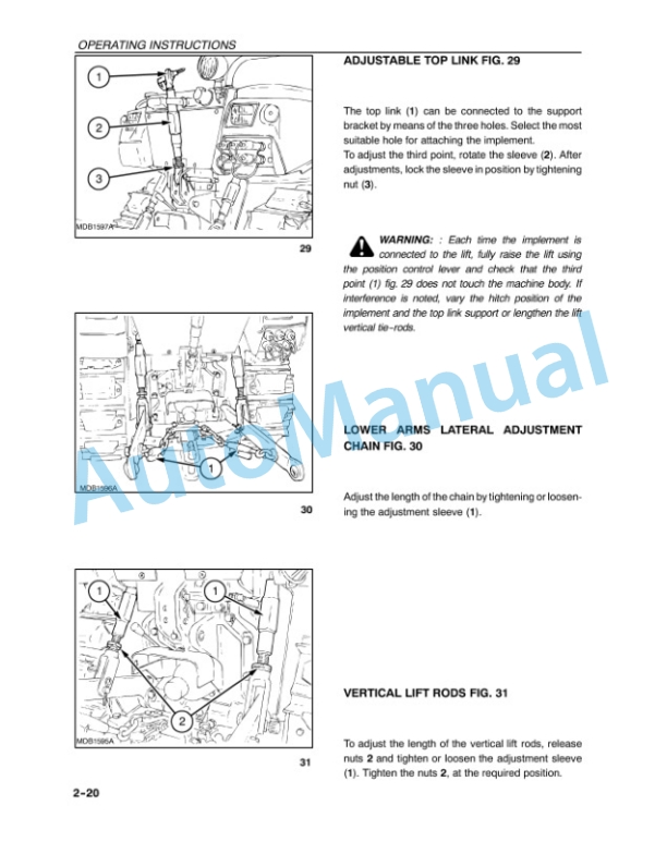 New Holland TK76, TK85, TK85M Operation and Maintenance Manual 86626574-3