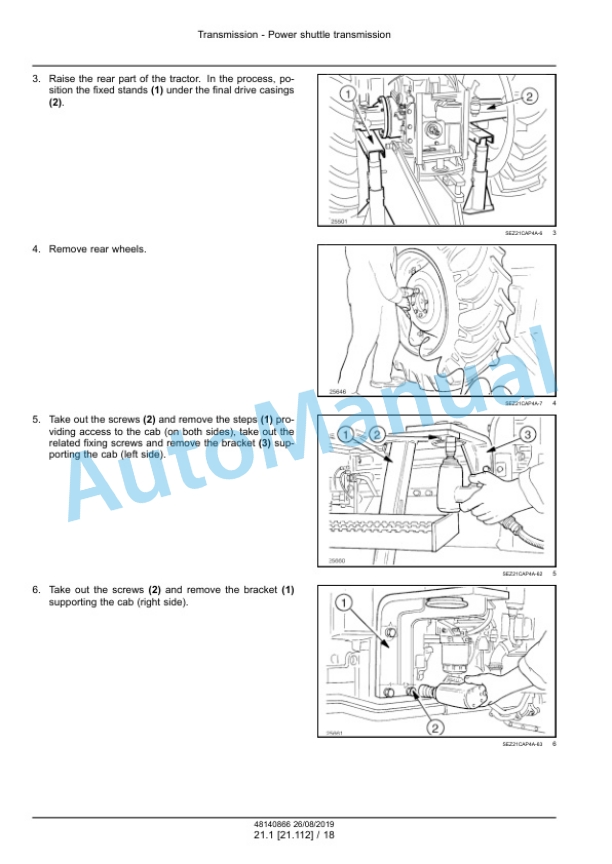Alternative view of New Holland TL5.80, TL5.90, TL5.100 Tractor Service Manual 48140866