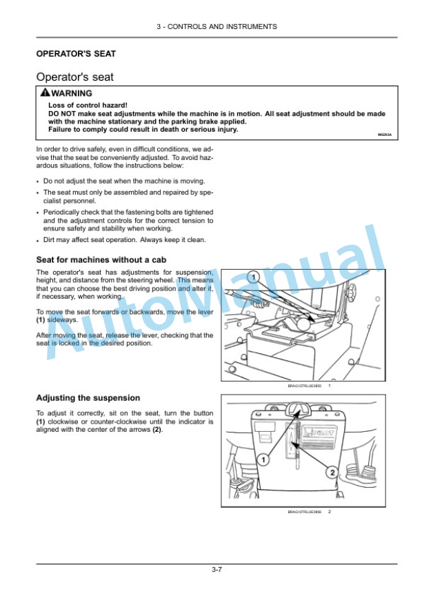 New Holland TL60E, TL75E, TL85E, TL95E Tractor Operation and Maintenance Manual 48090281-2