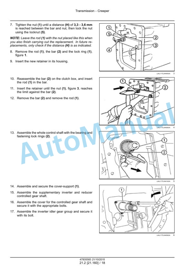 Alternative view of New Holland TL60E, TL75E, TL85E, TL95E Tractor Service Manual 47835583