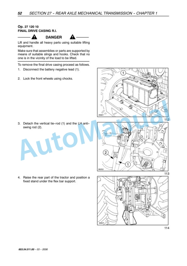 Alternative view of New Holland TL70A, TL80A, TL90A, TL100A Tractor Service Manual 6035451100