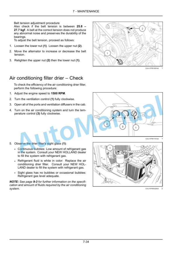 New Holland TL75E, TL85E, TL95E Power Shuttle Tractor Operation and Maintenance Manual 48090366-5