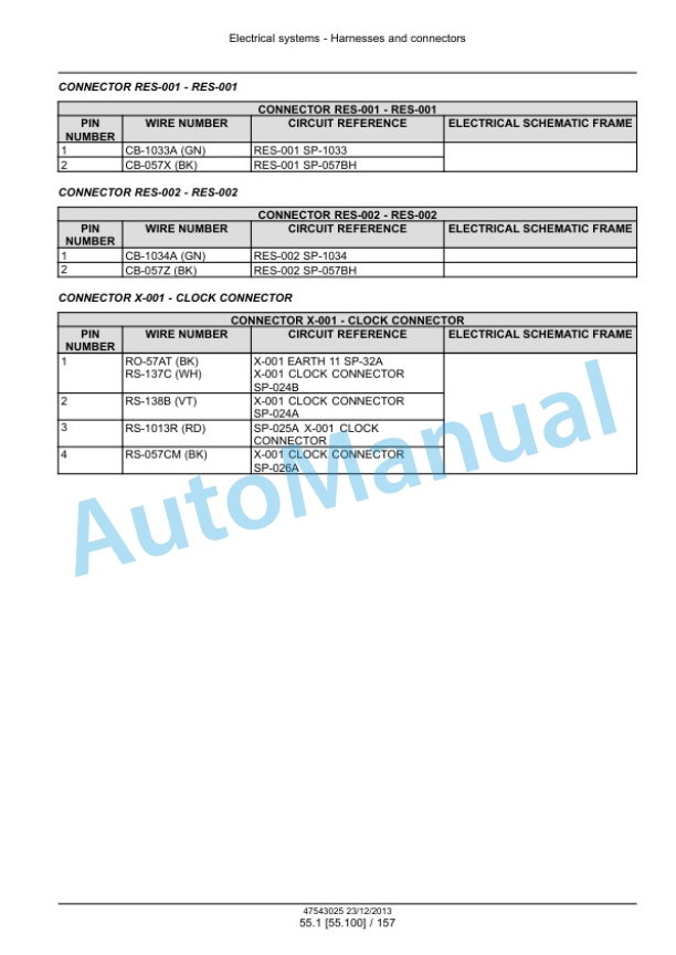 New Holland TL75E, TL85E, TL95E Power Shuttle Tractor Service Manual 47543025-5