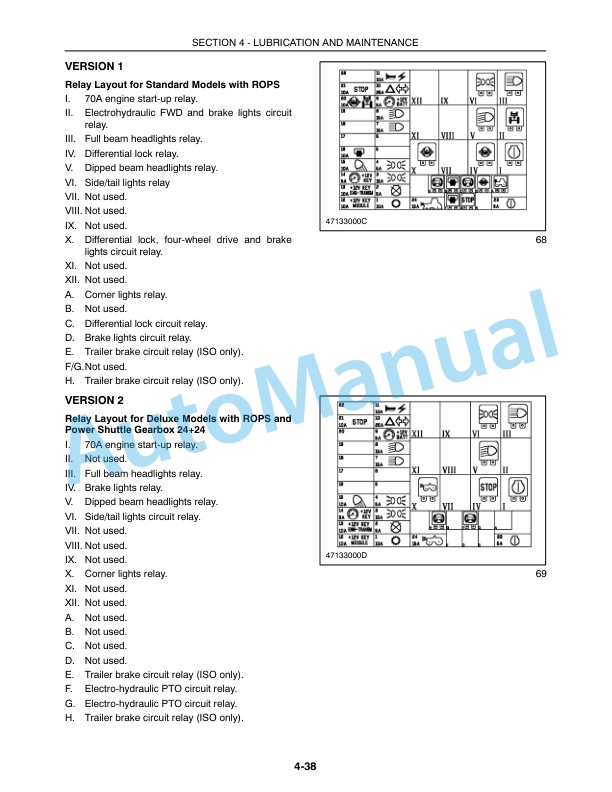 New Holland TL80A, TL90A, TL100A Tractor Operation and Maintenance Manual 87517742-5