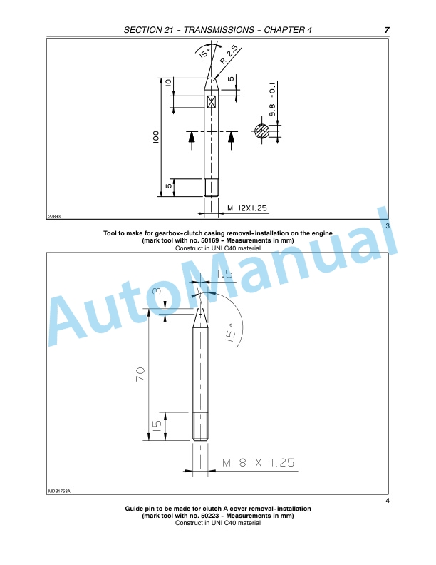 New Holland TL80A, TL90A, TL100A Tractor Repair Manual 87053392-2