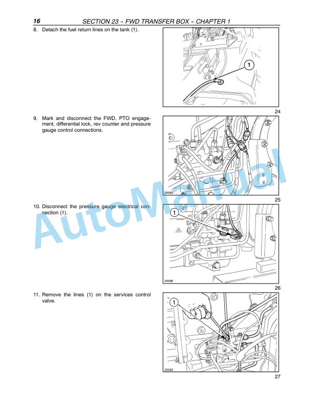 New Holland TL80A, TL90A, TL100A Tractor Repair Manual 87053392-3