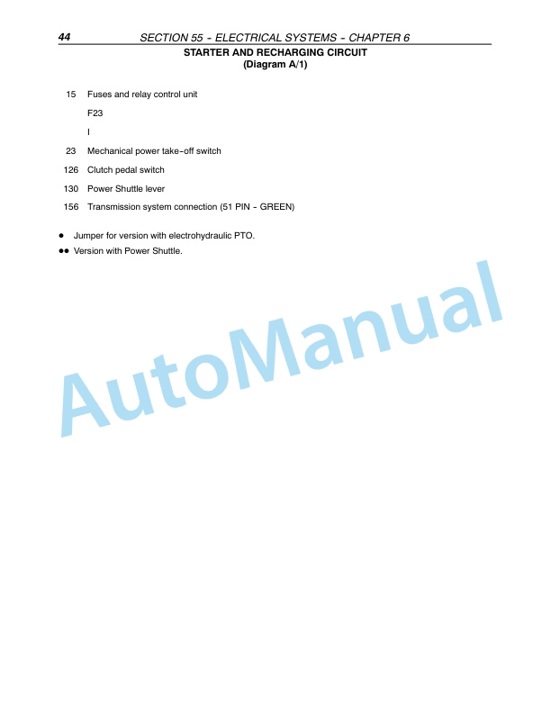 New Holland TL80A, TL90A, TL100A Tractor Repair Manual 87053395-2