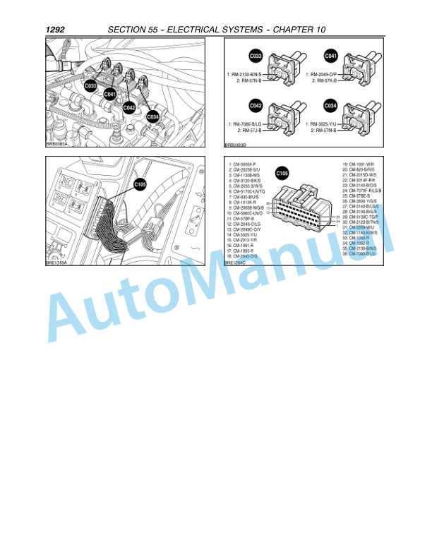 New Holland TM Series TM120-TM190 Tractor Repair Manual 87021030-5