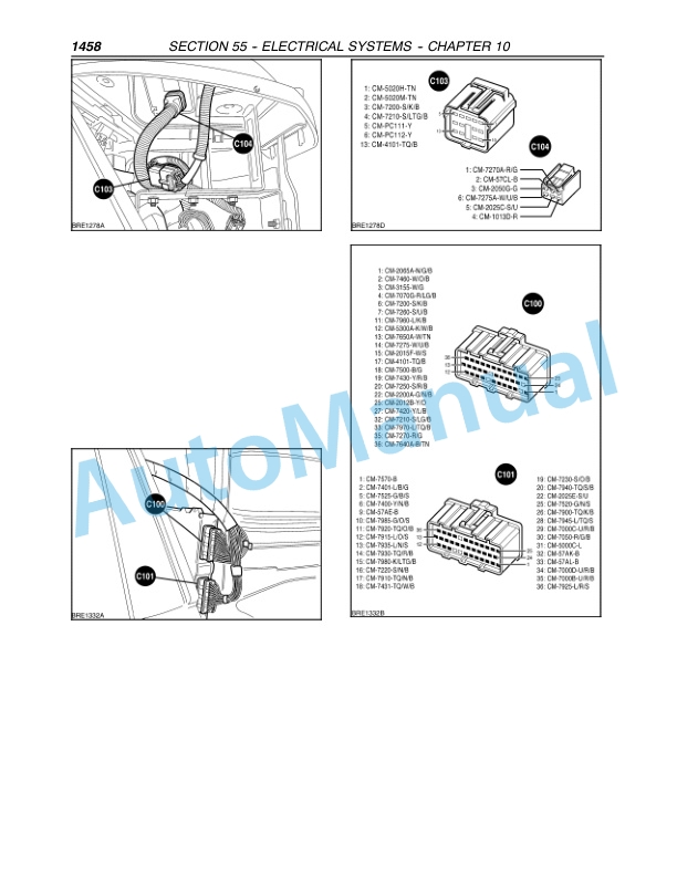 New Holland TM Series TM120-TM190 Tractor Repair Manual 87021031-2