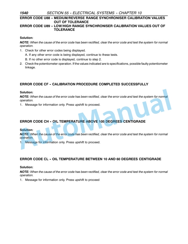 New Holland TM Series TM120-TM190 Tractor Repair Manual 87021031-3