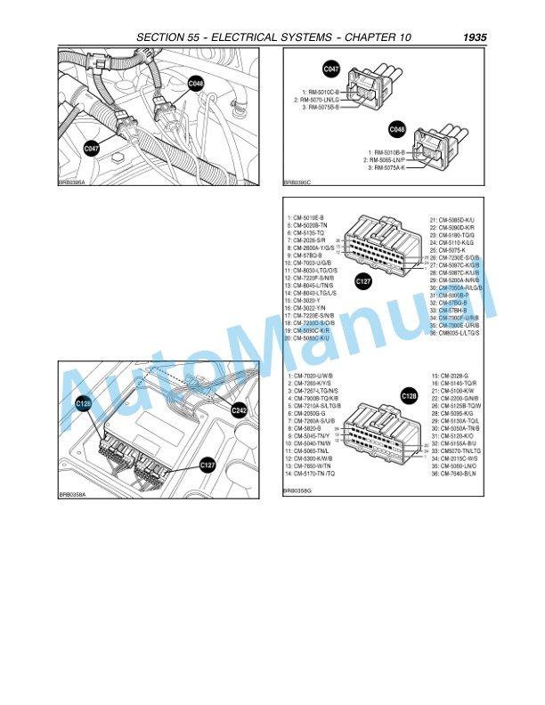 New Holland TM Series TM120-TM190 Tractor Repair Manual 87021032-3