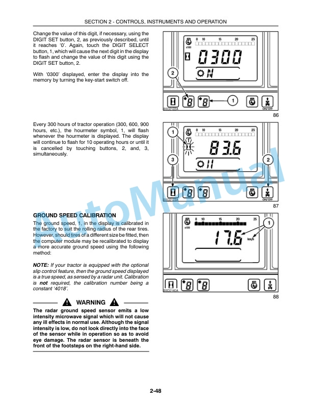 New Holland TM120, TM130, TM140, TM155, TM175, TM190 2006 Production Tractor Operation and Maintenance Manual 82999263-2