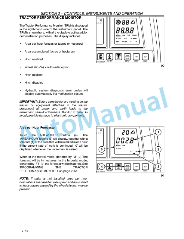 Alternative view of New Holland TM120, TM130, TM140, TM155, TM175, TM190 Tractor Operation and Maintenance Manual 82998444