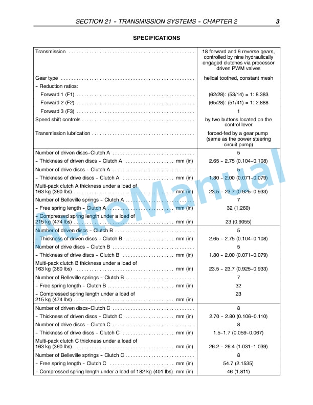 New Holland TM120, TM130, TM140, TM155, TM175, TM190 Tractor Repair Manual 87611240-2