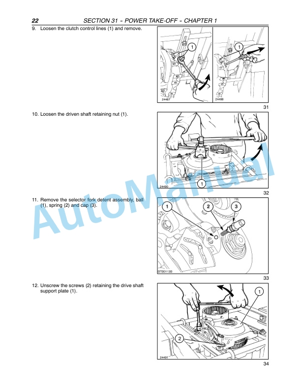 New Holland TM120, TM130, TM140, TM155, TM175, TM190 Tractor Repair Manual 87611241-5