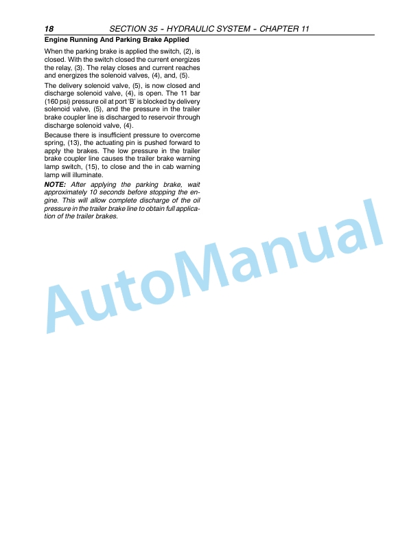 New Holland TM120, TM130, TM140, TM155, TM175, TM190 Tractor Repair Manual 87611243-4