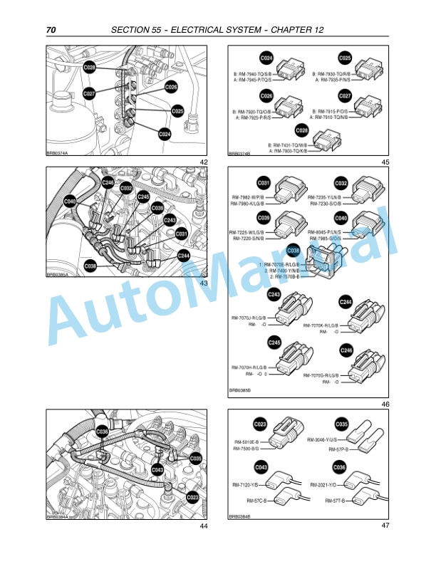 New Holland TM120, TM130, TM140, TM155, TM175, TM190 Tractor Repair Manual 87611248-2