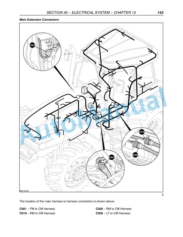 New Holland TM120, TM130, TM140, TM155, TM175, TM190 Tractor Repair Manual 87611248-3