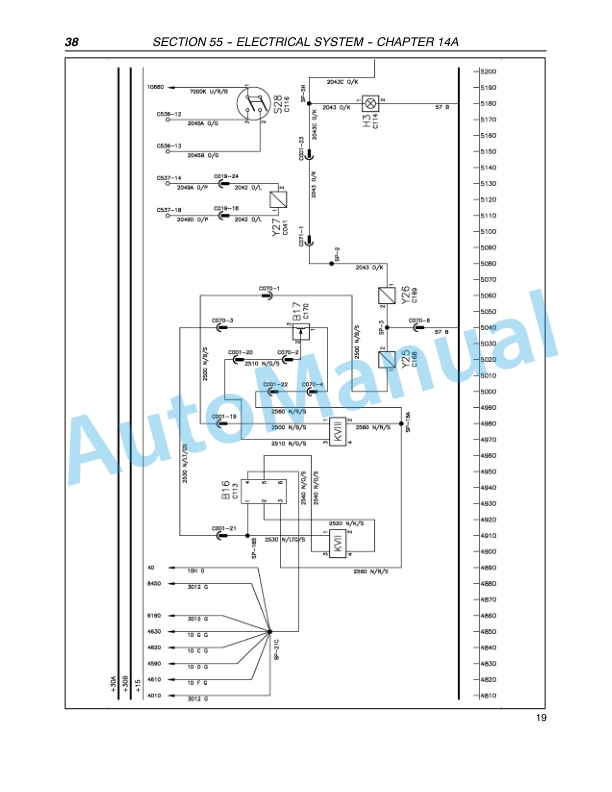 New Holland TM120, TM130, TM140, TM155, TM175, TM190 Tractor Repair Manual 87611249-3