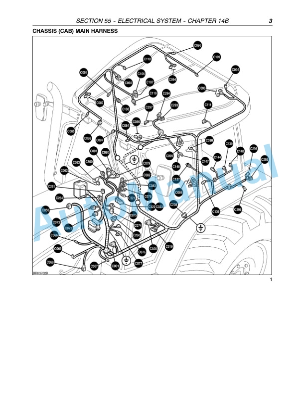 New Holland TM120, TM130, TM140, TM155, TM175, TM190 Tractor Repair Manual 87611249-4