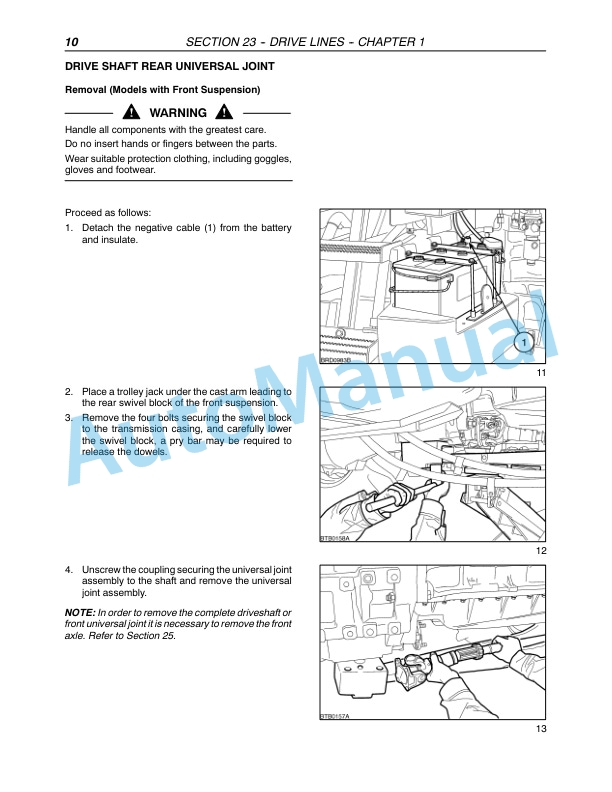 Alternative view of New Holland TM120, TM130, TM140, TM155, TM175, TM190 Tractor Repair Manual 87611250