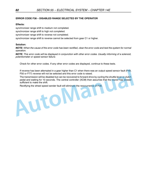 New Holland TM120, TM130, TM140, TM155, TM175, TM190 Tractor Repair Manual 87611265-3