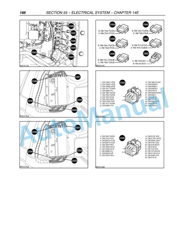 New Holland TM120, TM130, TM140, TM155, TM175, TM190 Tractor Repair Manual 87611265-5