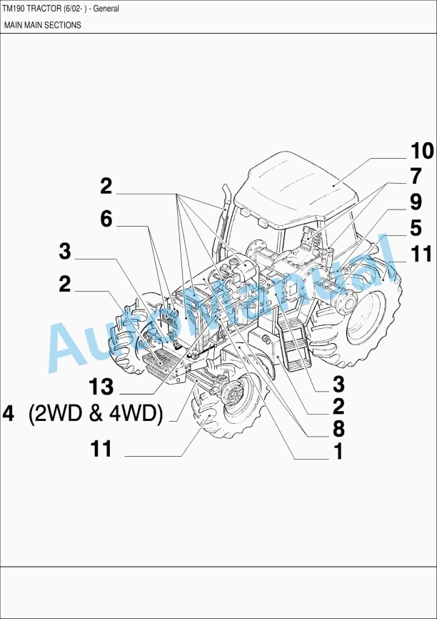 New Holland TM190 Tractor Parts Catalogue