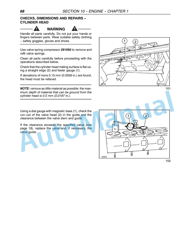 New Holland TN55, TN65, TN70, TN75 Tractor Repair Manual 87034093-4