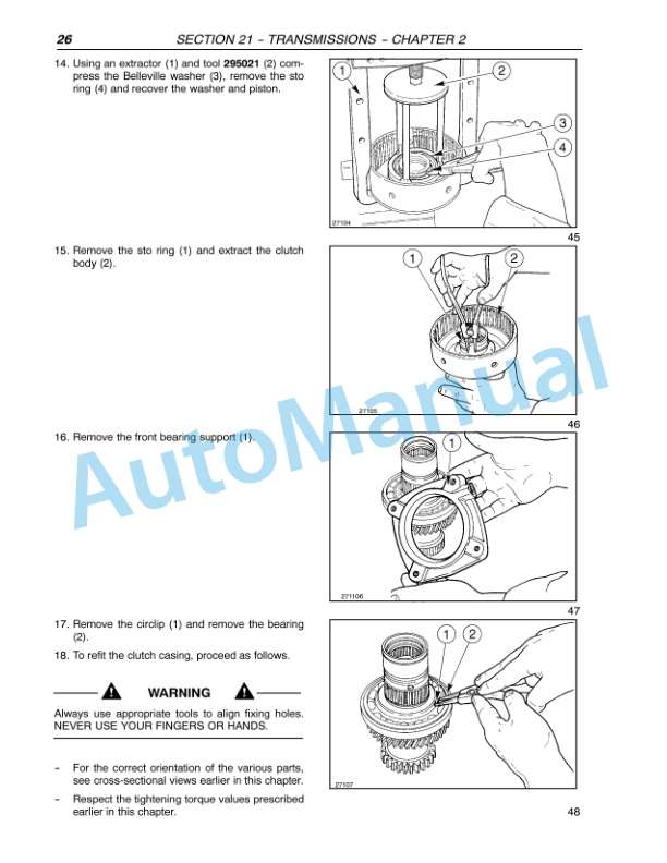 New Holland TN55, TN65, TN70, TN75 Tractor Repair Manual 87034094-2