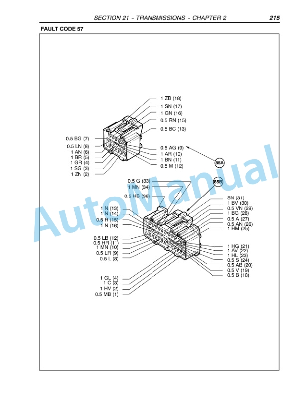 New Holland TN55, TN65, TN70, TN75 Tractor Repair Manual 87034094-5
