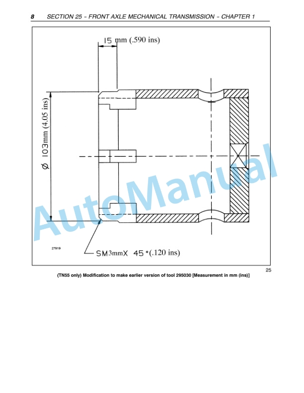 New Holland TN55, TN65, TN70, TN75 Tractor Repair Manual 87034095-2