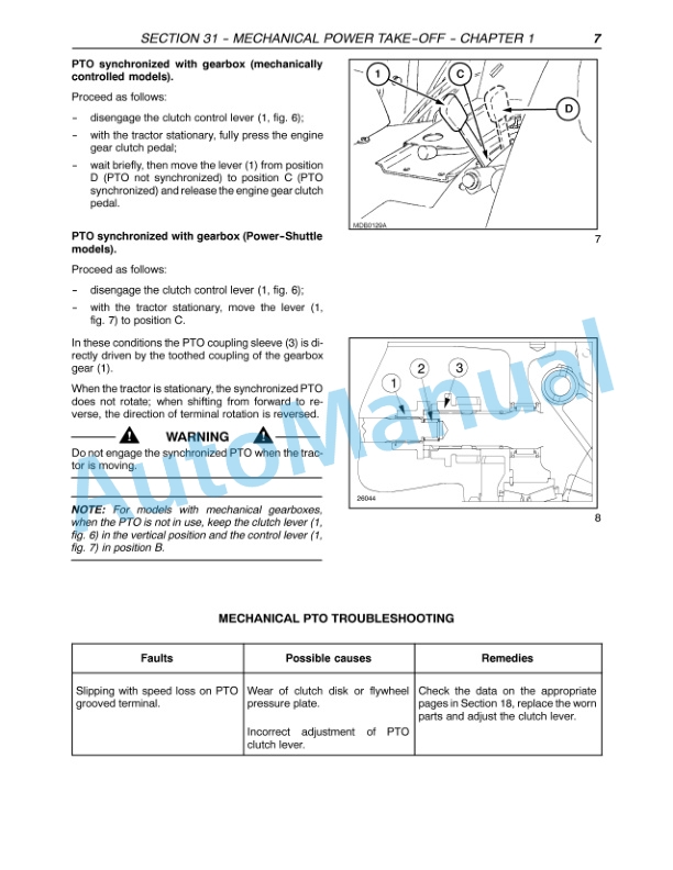 New Holland TN55, TN65, TN70, TN75 Tractor Repair Manual 87034095-5
