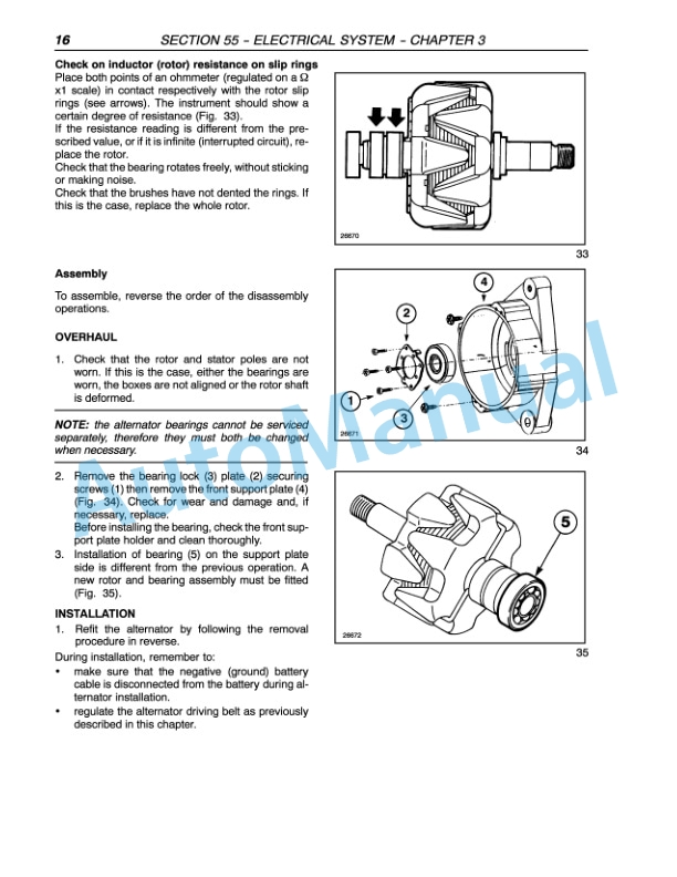 New Holland TN55, TN65, TN70, TN75 Tractor Repair Manual 87034097-2