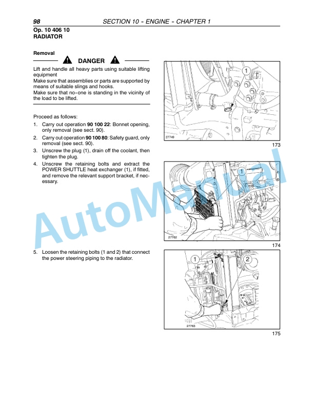 New Holland TN55D, TN55S, TN65D, TN65S, TN70D, TN70S, TN75D, TN75S Tractor Repair Manual 87059381-5