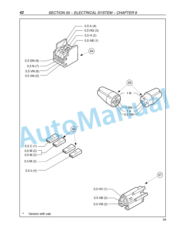 New Holland TN55D, TN55S, TN65D, TN65S, TN70D, TN70S, TN75D, TN75S Tractor Repair Manual 87059386-3